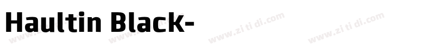 Haultin Black字体转换